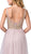 Dancing Queen - 2525 Gilt-Appliqued Illusion Overskirt Gown In Pink