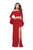 La Femme - 25261 Flounce Sleeve Off Shoulder Two-Piece Jersey Gown in Red