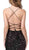 Dancing Queen - 2528 Sequined Deep V-neck Sheath Dress In Black