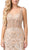 Dancing Queen - 2530 Embellished V-neck Trumpet Dress In Neutral