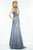 Alyce Paris - Sparkling Sequined Detailed Long Sheath Evening Gown 2533 In Gray
