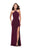 La Femme - 25346 Strappy Lattice Back High Halter Jersey Gown In Pink