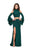 La Femme - 25353 Long Sleeve Cutaway Two-Piece Jersey Gown in Green