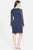 JS Collections - Chiffon Cocktail Dress 864162 in Blue