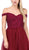 Dancing Queen - 2538 Embroidered Off-Shoulder A-line Gown In Red