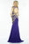 Alyce Paris Claudine - 2538 Dress in Cobalt Gold-Blue