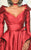 MNM COUTURE - 2539 V Neck Long Sleeves A-Line Gown