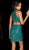 Scala - 25423 Two-piece High Halter Neck Sheath Dress in Green