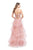 La Femme - 25430 Strapless Strappy Layered Tulle Dress In Pink