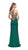 La Femme - 25439 Intricate Lattice Strapped High Halter Gown in Green
