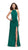La Femme - 25439 Intricate Lattice Strapped High Halter Gown in Green