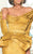 MNM COUTURE - 2543 Pleated Off-Shoulder Mermaid Gown In Yellow