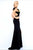 Ieena Duggal  - Cap Gown Style 25441I in Black