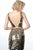 Jovani - 2545 Paillette Deep V-neck Sheath Dress In Gold
