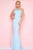 Mac Duggal - Cut Out Flash Style Prom Dress in Ice Blue 25475