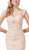 Dancing Queen - 2550 Lace Off-Shoulder Mermaid Dress In Neutral