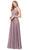 Dancing Queen - 2553 Beaded Lace Bodice A-Line Gown In Pink