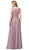 Dancing Queen - 2553 Beaded Lace Bodice A-Line Gown In Pink