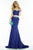 Alyce Paris Claudine - 2554 Dress in Royal Multi-Color-Blue