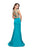 La Femme - 25553 Two Piece Sweetheart Mermaid Gown In Blue