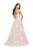 La Femme - 25560 Lace Sweetheart Tulle Ballgown In White and Neutral