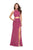 La Femme - 25572 Two Piece Glittering Jersey Sheath Dress In Pink