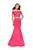 La Femme - 25583 Two Piece Off-Shoulder Mikado Gown In Pink