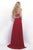 Intrigue - Lattice Beaded Strapless A-line Chiffon  Dress 255 in Red