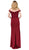 Dancing Queen - 2562 Lace Applique Off-Shoulder Fitted Prom Dress In Red