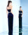 Ieena Duggal  - 25635I Fitted Strapless Slit Dress In Blue