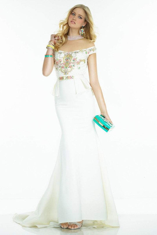 Alyce Paris Claudine - 2563 Long Dress In Diamond White Multi