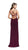 La Femme - 25648 Plunging Sweetheart Crisscross Strapped Gown in Red
