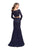 La Femme - 25668 Two Piece Lace Mermaid Dress in Blue