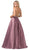 Dancing Queen - 2568 Embellished Plunging V-neck Ballgown In Pink
