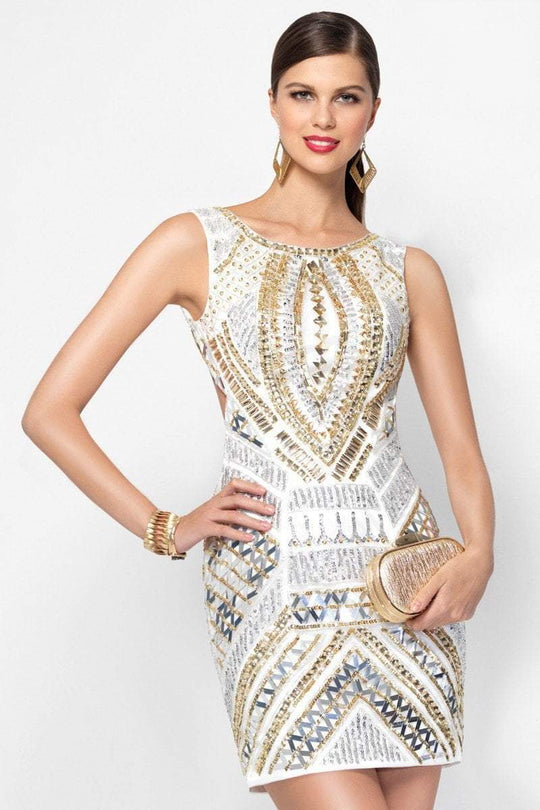 Alyce Paris Claudine - 2568 Dress In Diamond White Gold Silver