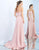 Ieena Duggal  - 25695I Strapless Pleated Bodice Overskirt Gown In Pink