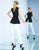 Ieena Duggal  - 25696i Two Pieces Sleeveless Jewel Pantsuit in Black and White