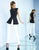 Ieena Duggal - Two Pieces Sleeveless Jewel Pantsuit 25696i in Black and White