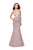 La Femme - 25711 Strappy Sweetheart Mermaid Gown In Neutral