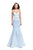La Femme - 25711 Strappy Sweetheart Mermaid Gown In Blue