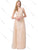 Dancing Queen - 2572 Bejeweled Appliqued Lace Overskirt Gown In Neutral