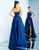 Ieena Duggal  - 25726i Strapless High Low Gown  in Blue