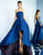 Ieena Duggal  - 25726i Strapless High Low Gown  in Blue