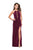 La Femme - 25769 Halter Neck Sparkling Jersey Sheath Dress In Pink and Multi-Color