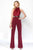 Alyce Paris Claudine - 2576 Jumpsuit In Burgundy