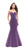 La Femme - 25811 Strapless Sweetheart Glitter Mikado Mermaid Gown in Purple