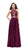 La Femme - 25843 Two-Piece Illusion Paneled Lace Bodice Chiffon Gown in Red