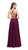 La Femme - 25843 Two-Piece Illusion Paneled Lace Bodice Chiffon Gown in Red