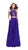 La Femme - 25843 Two-Piece Illusion Paneled Lace Bodice Chiffon Gown in Purple