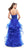 La Femme - 25857 Beaded Lace Deep Sweetheart A-line Dress in Blue